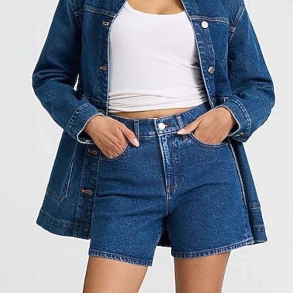 Express Pants - Express High Waisted Dad Shorts
